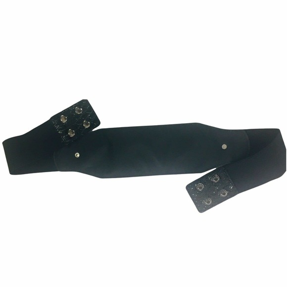 VINTAGE LEATHER BELT BLACK S/M - Picture 5 of 5